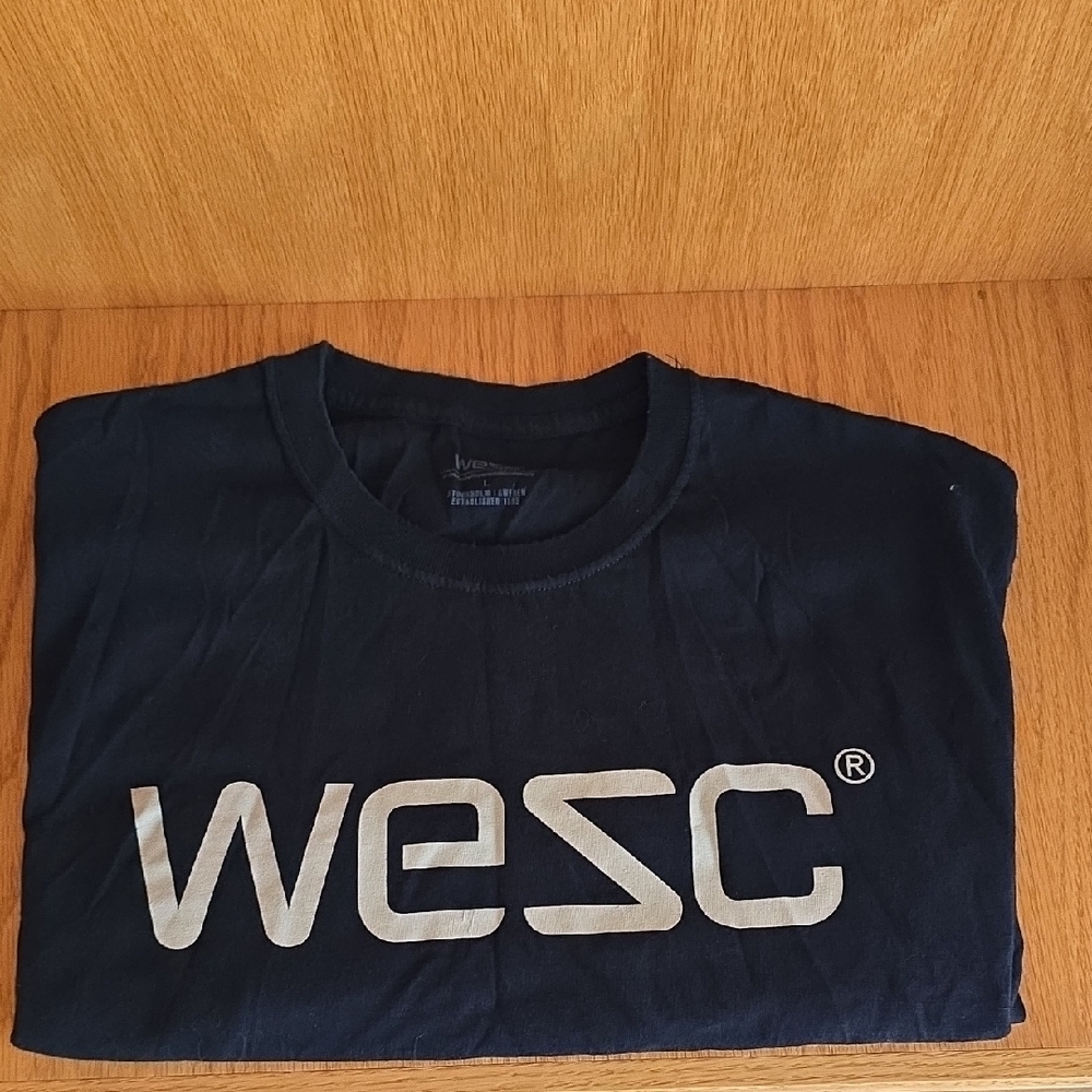 Wesc Dark Blue Tee with Logo